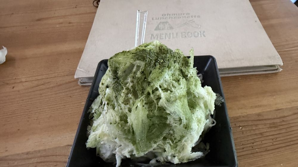 下山後吃的抹茶刨冰